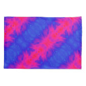 シックガーリー絞り染めピンクブルーパーソナライズされた 枕カバー (裏面)