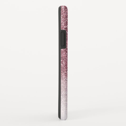 シックガーリー赤面ピンクグリッターモノグラグラデーションム Case-Mate iPhoneケース (裏面/右)