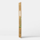 シックガーリー金ゴールドグリッターピーコック羽モノグラム Case-Mate iPhoneケース (裏面 / 右)