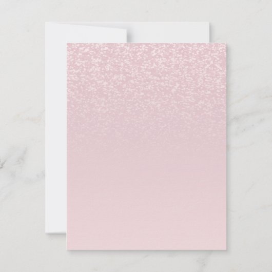 シックガーリー50thサプライズ誕生日パーティーへの招待 ノートカード (裏面)