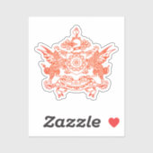 シックキムのエンブレム州 – インド シール (シート)