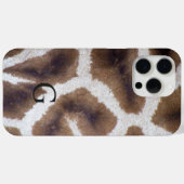 シックキレーフサファリパターン/カスタムモノグラム Case-Mate iPhoneケース (裏面 (横))