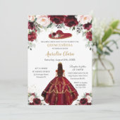 シックキンセアニラブルゴーニュ赤面フローラシャーロハット 招待状 (スタンド正面)