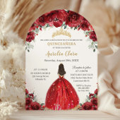 シックキンセアニラレッドフローラバラプリンセスアーチ 招待状