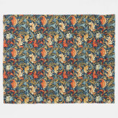 シッククラシックアーツ&クラフツアイコニックインスパイアモリス フリースブランケット (正面(横))