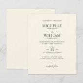 シッククラシックプレーンエレガントベージュバジェット結婚ズ (正面/裏面)