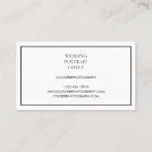 シッククラシック白黒写真用名刺 名刺 (裏面)