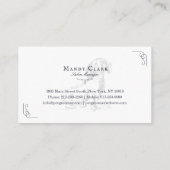 シッククラシーブティックスタイルペットサロンダッシュンドッグ 名刺 (裏面)