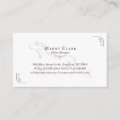 シッククラシーブティックスタイルペットサロンダッシュンドッグ 名刺 (裏面)