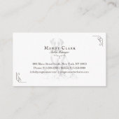 シッククラシーブティックスタイルペットサロンラブラドールドッグ 名刺 (裏面)