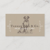 シッククラシーブティックスタイルペットサロンラブラドールドッグ 名刺 (正面)