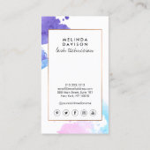 シッククリエイティブウォーターカラーアイラッシュエクステンションサロン 名刺 (裏面)