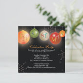 シッククリスマスオーナメントおもしろいホリデーパーティー 招待状 (スタンド正面)