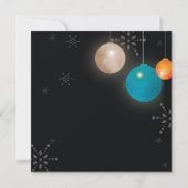 シッククリスマスオーナメントおもしろいホリデーパーティー 招待状 (裏面)