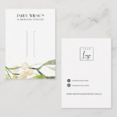 シッククリスマススノーベリーヘアクリップディスプレイカード 名刺 (正面/裏面)