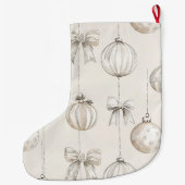 シッククリームクリスマスオーナメント ラージクリスマスストッキング (裏面)