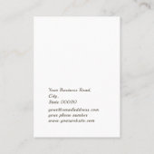 シッククリームフローラブティックジュエリーイヤリングディスプレイ 名刺 (裏面)