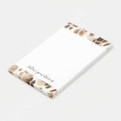 シッククリームブラウンレオパードアニマルプリント ポストイット (アングル)