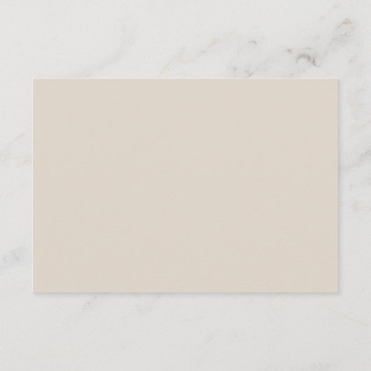 シッククリームベージュホワイトラブRSVP エンクロージャーカード (裏面)