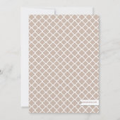 シッククリーム&ブラウンティーポットブライダルシャワーティーパーティー 招待状 (裏面)