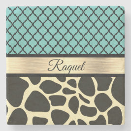 シッククローバーキリンプリント    ストーンコースター