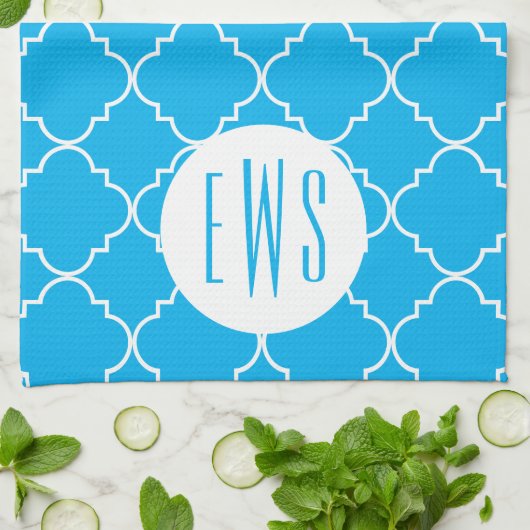 シッククローバーモノグラムキッチンタオル キッチンタオル (折り畳み)