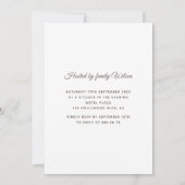 シッククールシャイニー金ゴールドドレスtiara甘い16 招待状 (裏面)