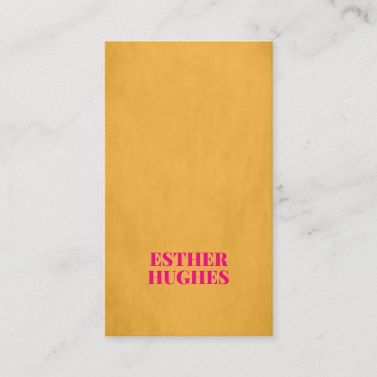 シッククールテクスチャイエローピンクコンサルタント 名刺 (正面)