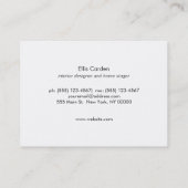 シッククールブラックと銅のデザイストライプナー 名刺 (裏面)