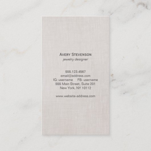 シッククールヴィンテージブ素朴ラック 名刺 (裏面)