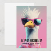 シッククール:スタイル付きサッシイーグル 招待状 (正面/裏面)