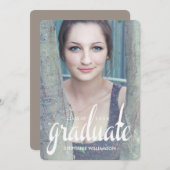 シックグラッドフォモダント卒業招待状 招待状 (正面/裏面)