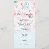 シックグラデーションガーフランスのデンフローラ結婚の儀式 プログラム (裏面)