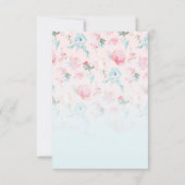 シックグラデーションピフランスのックガーデンフローラ結婚牡丹 セーブザデート (裏面)