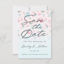 シックグラデーションピフランスのックガーデンフローラ結婚牡丹 セーブザデート