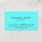 シックグラムネイルアートマニキュアサロン爪、 ネイルアーティスト 名刺 (裏面)