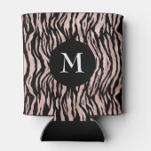 シックグラムバラ金ゴールドアニマルプリントオンブラックモノグラム 缶クーラー (裏面)