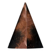 シックグラムバラ金ゴールドブラック誕生日 パーティーハット (裏面)