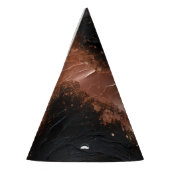 シックグラムバラ金ゴールドブラック誕生日 パーティーハット (左)