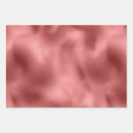 シックグラムレッドグリッターストライプズ ラッピングペーパーシート