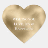 シックグラム金ゴールド ハートシール (正面)