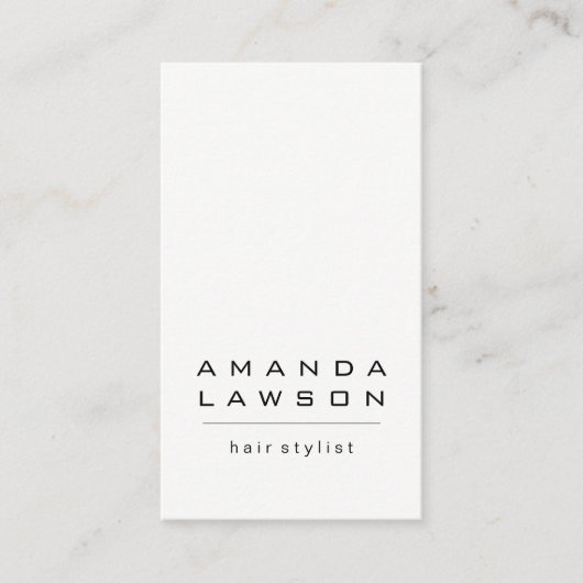 シックグランジホワイトグレー(アポイントメント) 予約カード (正面)