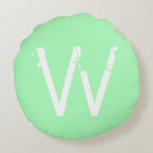 シックグランジモノグラムミントグリーン ラウンドクッション (裏面)