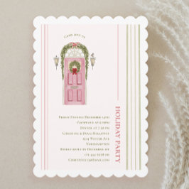 シックグランドミレニアルクリスマスホリデーパーティー 招待状