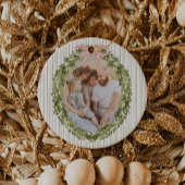 シックグランドミレニアルコケットクリスマスリース セラミックオーナメント