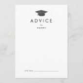 シックグラードキャップ卒業パーティー アドバイスカード (正面)