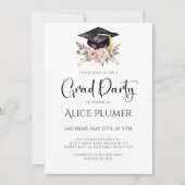 シックグラードハット卒業式パーティー 招待状 (正面)