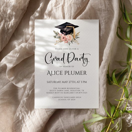 シックグラードハット卒業式パーティー 招待状