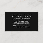 シックグリッターウィムシーシルバーホワイト《写真》ぼけ味 名刺 (裏面)