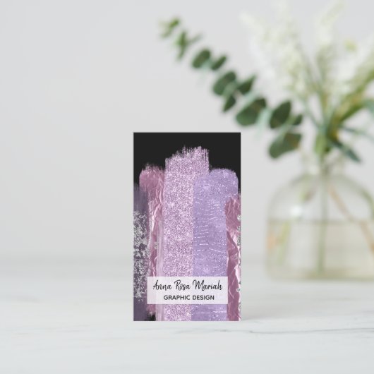 *~*シックグリッターエキサイティンガーリーグ·フェミニン抽象芸術 名刺 (スタンド正面)